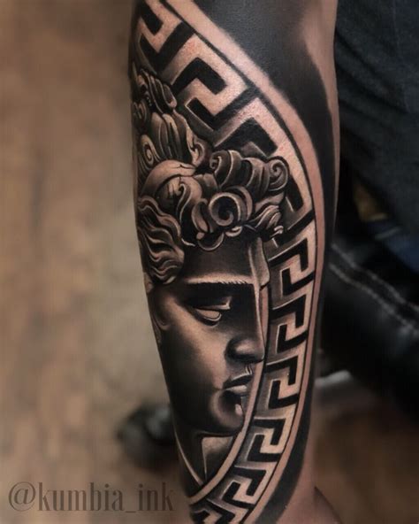 tatuaci versace uomo|versace head tattoo.